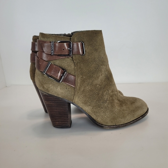 Gianni bini olive green buckled leather boots - Picture 7 of 8